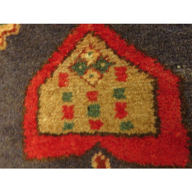Vintage Turkish Rug in Reds and Blues, 1920s For Sale - Image 16 of 18