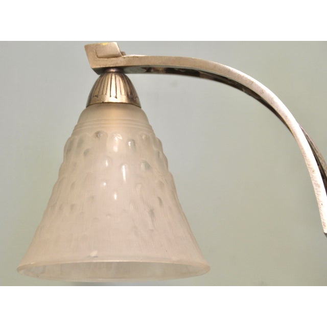 Art Deco French Pending Lamp by Muller Frères, 1920s For Sale - Image 10 of 12