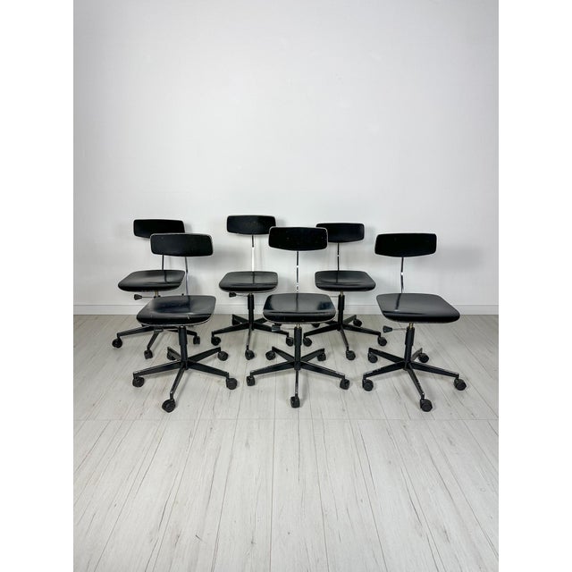 Vintage Black Architect Desk Chair by Jørgen Rasmussen for Labofa, 1950s For Sale - Image 15 of 15