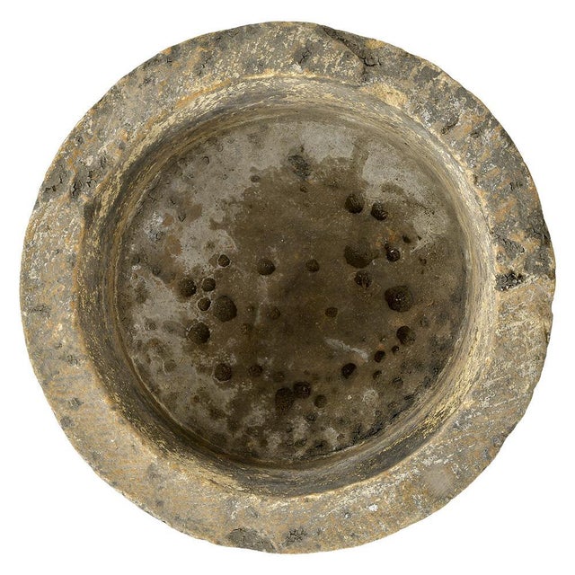 Antique Round Stone Planter For Sale - Image 3 of 7