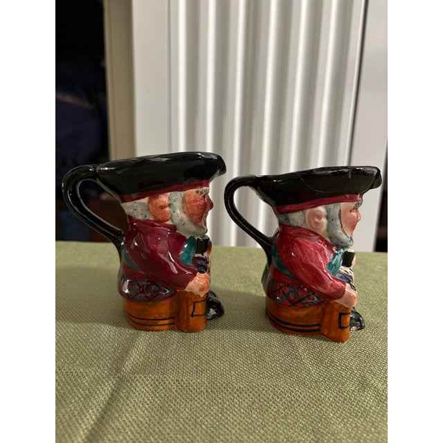Pair of Vintage English Shorter & Son Porcelain Toby Mugs, Mid-20th Century