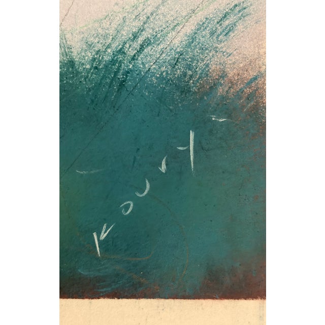 Paper Original Aleah Koury Pastel Mixed Media Artwork 44"x23" Triple Matted For Sale - Image 7 of 14