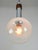 Vintage Italian Chrome and Glass Pendant Lamp For Sale - Image 11 of 14