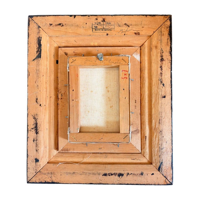 1970s Ainslie Acrylic Painting, Framed For Sale - Image 4 of 5