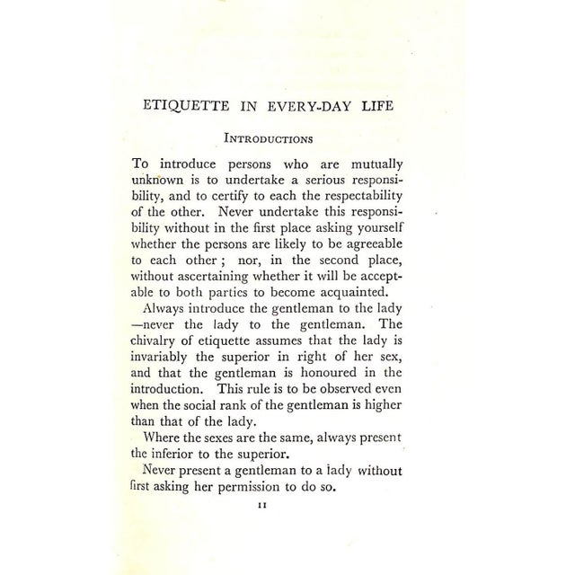 1940s "A Manual of Etiquette" 1949 Bickley, Nora For Sale - Image 5 of 6