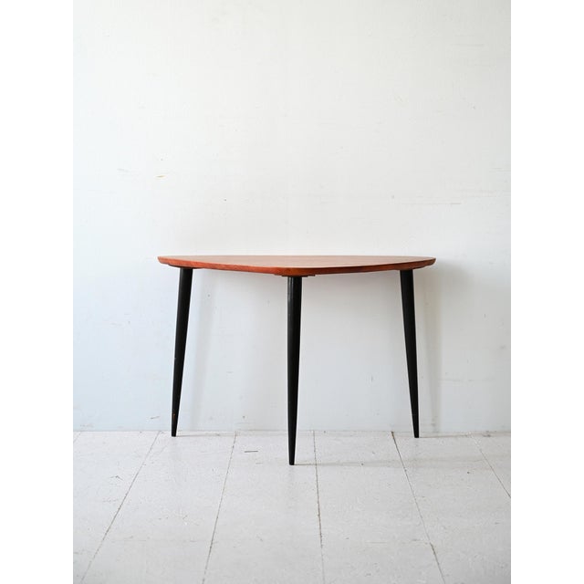Scandinavian Coffee Table with Black Legs, 1960s For Sale - Image 3 of 10