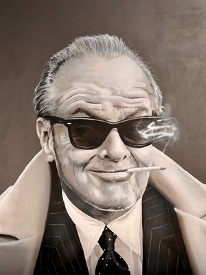 Frank Guitjens, Jack Nicholson, 2017, Oil on Canvas