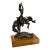 Vintage Wally Shoop American Western Cowboy & Bucking Bronco Horse Bronze Sculpture For Sale