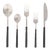 Artifacts Rattan Stainless Steel Cutlery with Gift Box in Black - Set of 5 For Sale
