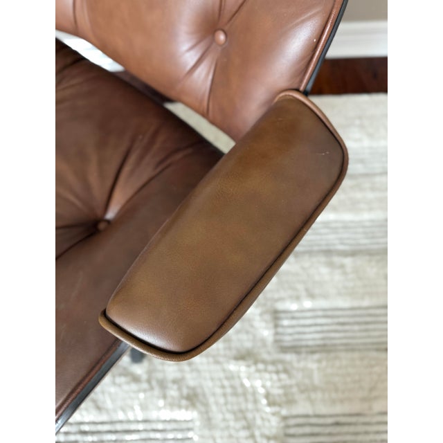 Wood Vintage Charlton Lounge Chair and Ottoman Set in the Style of Eames For Sale - Image 7 of 12