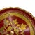 Vintage Round Red Gilt Florentia Wood Tray in Gold and Red - Italy For Sale In Oklahoma City - Image 6 of 7