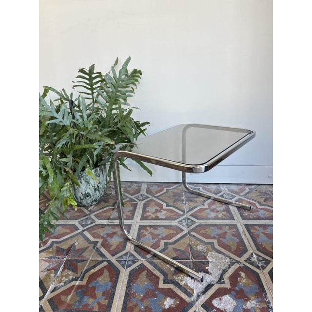 Space Age Chrome Side Table For Sale - Image 6 of 10