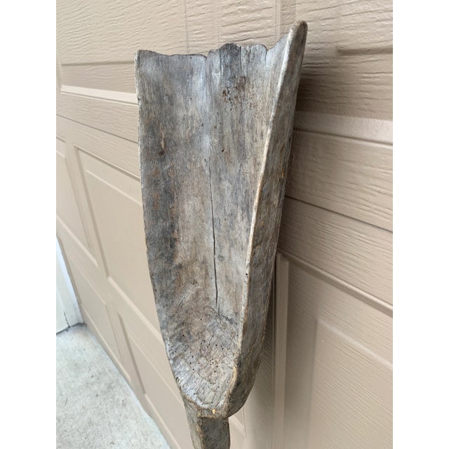 Late 19th Century Antique 19th Century Hand Made Wooden Shovel For Sale - Image 5 of 10