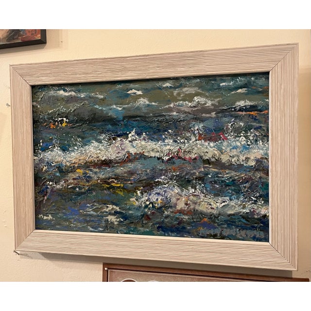Impressionist Contemporary, Original, Expressionist, Seascape, Oil Paintings, by Van Ness For Sale - Image 3 of 8