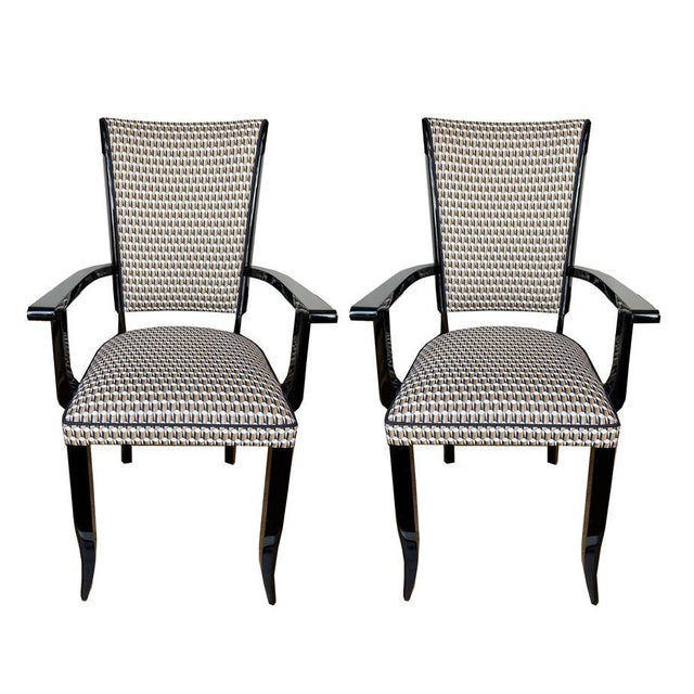 Wood Art Deco Armchair For Sale - Image 7 of 9