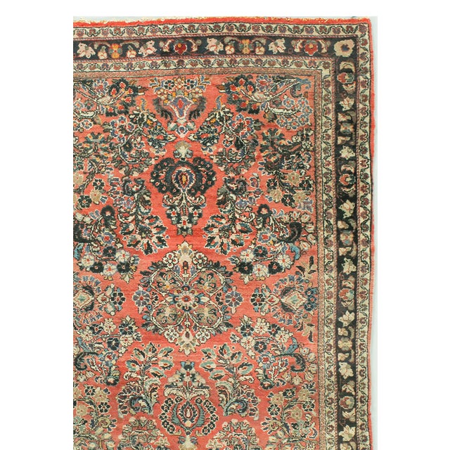 Textile Vintage Circa 1940 Oriental Area Rug 3ft 3in X 4ft 11in For Sale - Image 7 of 8