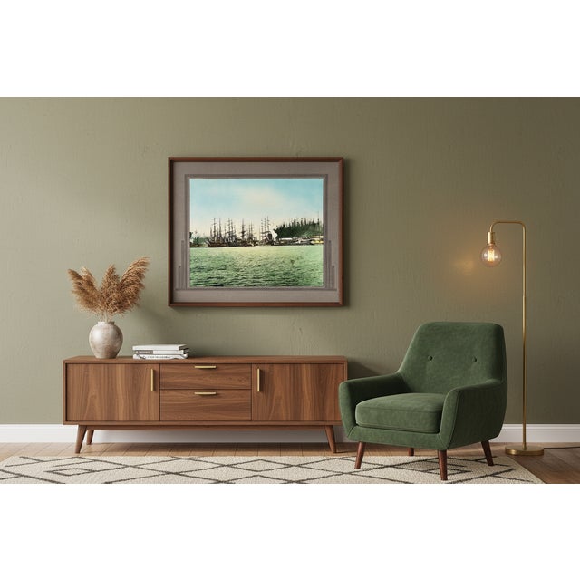 Rare Antique Hand-Colored Photograph of Port Blakely, Wa Mill (C. 1900) by Wilhelm Hester For Sale - Image 13 of 13