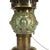 Late 19th Century Victorian Silvered Cornucopia Student Lamp With Emerald Shade For Sale - Image 10 of 12