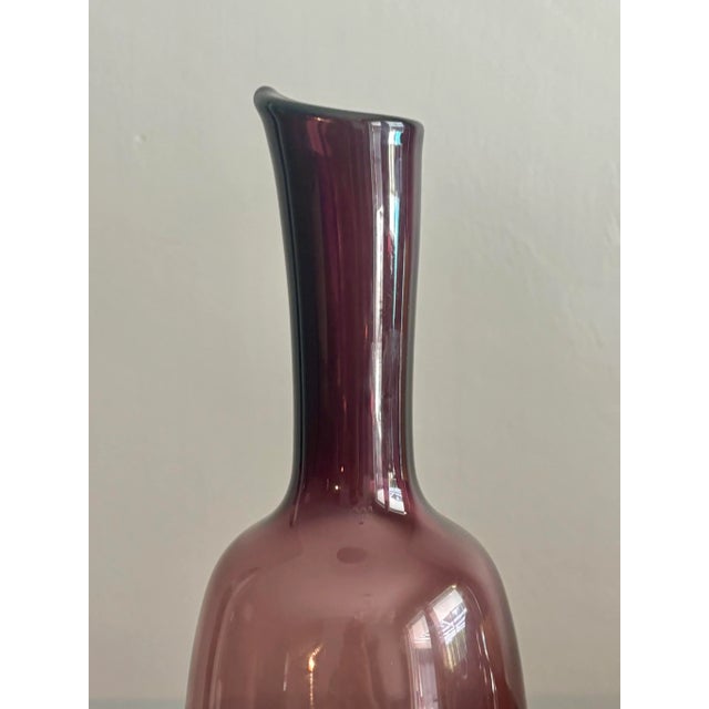 Mid Century Modern Blenko Style Vase For Sale In Miami - Image 6 of 6