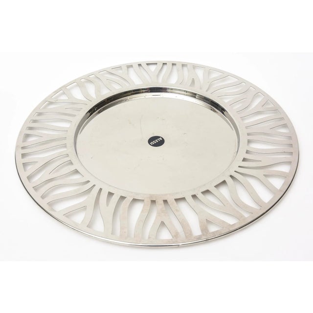 Vintage Alessi Stainless Steel Large Serving Tray 1980's For Sale - Image 11 of 11