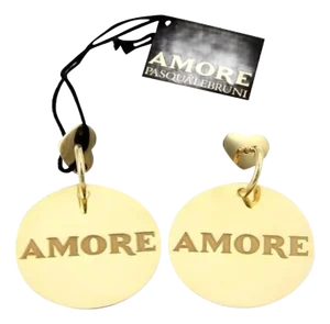 Pasquale Bruni 18k Yellow Gold Amore Large Disc Drop Dangle Earrings, 2 Pieces