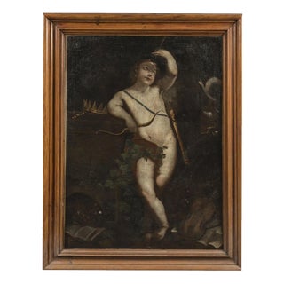 Roman School, Love, 17th Century, Canvas For Sale