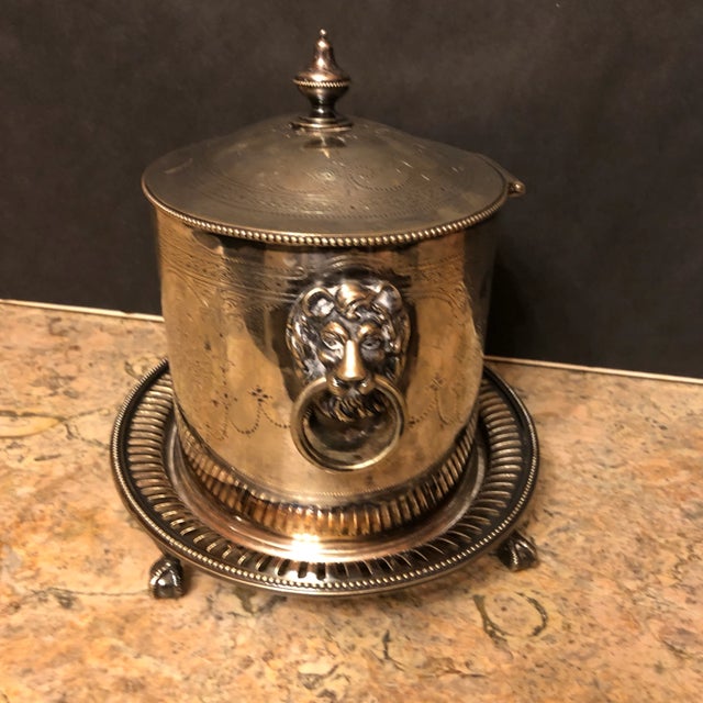 English Mid 19th Century Neoclassical English Silverplate Box For Sale - Image 3 of 8