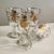 1960s 1960s 24k Gold Encrusted Crystal Classic Wine Glasses - Set of 4 For Sale - Image 5 of 16