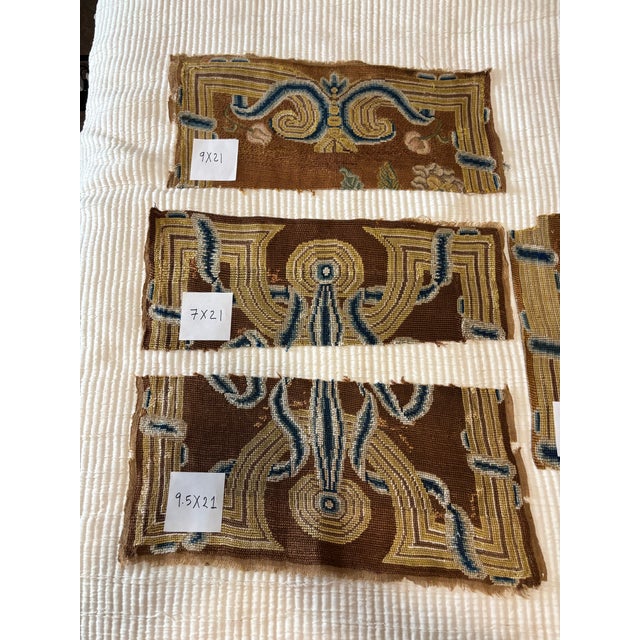Antique French Woven Gobelins Tapestry Fragments - Set of 4 For Sale - Image 4 of 4