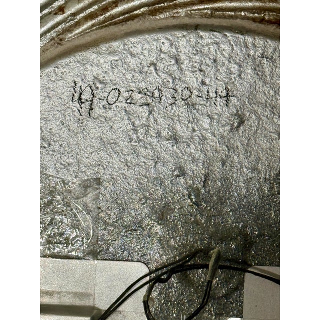 1970s Vintage 1970s Hollywood Regency Round Molten Glass Wall Mirror - Model 49-02393-44 For Sale - Image 5 of 12