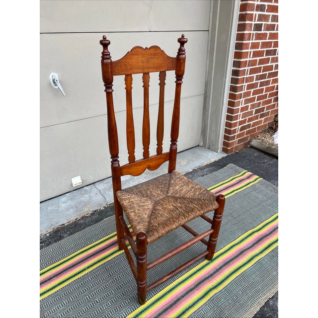 A Fine Antique New England Bannister-Back Side Chair, New England, Circa 1750's Massachusetts or Connecticut, circa...