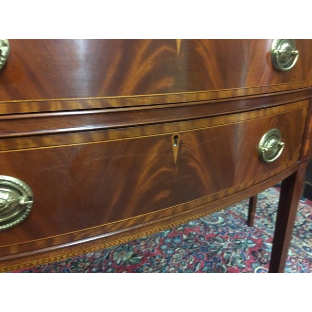 Councill Craftsmen Sideboard With Brass Gallery, Federal Style For Sale - Image 13 of 18