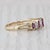 2010s 0.78ctw Ruby Diamond Tiered Ring 14k Yellow Gold Rooftop Pyramid Size 5.75 For Sale - Image 5 of 8