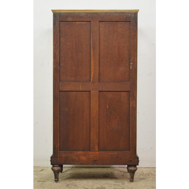 Vintage European Brass & Glass Vitrine Display Cabinet For Sale - Image 12 of 12