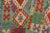 Bohemian Kilim Rust Blue Wool Rug - 3'2" X 4'9" For Sale - Image 4 of 7