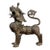 Vintage 17” Cast Brass Pixiu Tibetan Lion C. 1960 For Sale