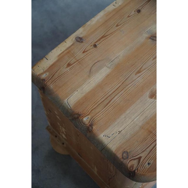 Antique Danish Chest of Drawers in Pine with Ball Feets, 1890s For Sale - Image 16 of 17