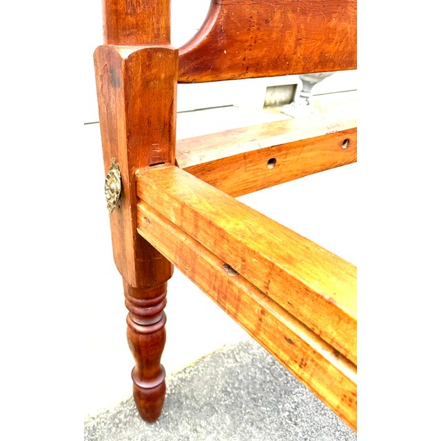Brown Antique American Early 19th Century Canopy Bed For Sale - Image 8 of 9