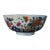 Antique 18th Century Chinese Export Porcelain Punch Bowl Painted With Peonies For Sale