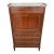 19th Century French Louis XVI Mahogany Secretary Desk Carrara Marble Top For Sale
