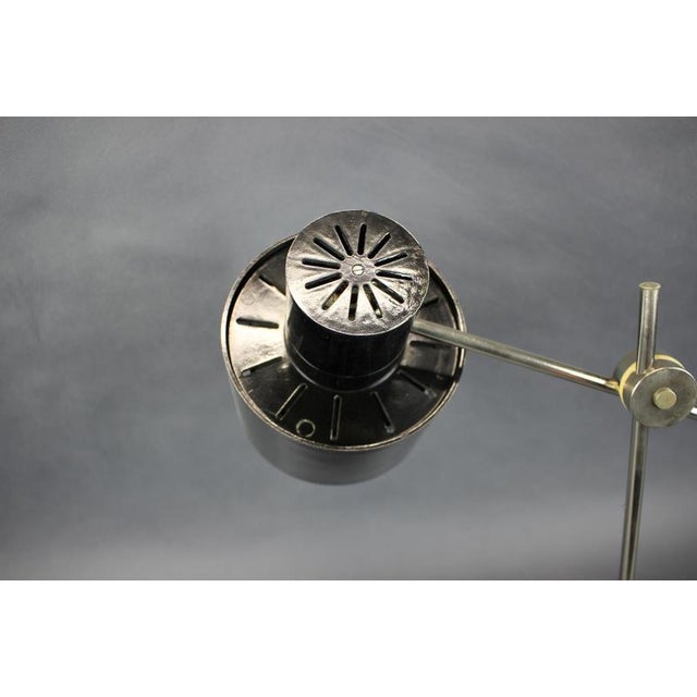 Mid-Century Adjustable Chrome and Bakelite Desk Lamp, Former Czechoslovakia, 1950s For Sale - Image 3 of 12