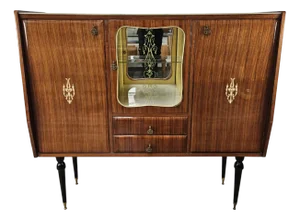Mid-Century Modern Display Cabinet in Mahogany with Glass Top, 1960