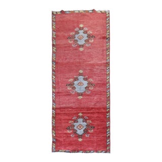 Red Vintage Turkish Anatolian Runner For Sale