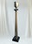 Vintage Maitland Smith Art Deco Tessellated Stone Brass Iron Marble Base Floor Lamp For Sale In West Palm - Image 6 of 14