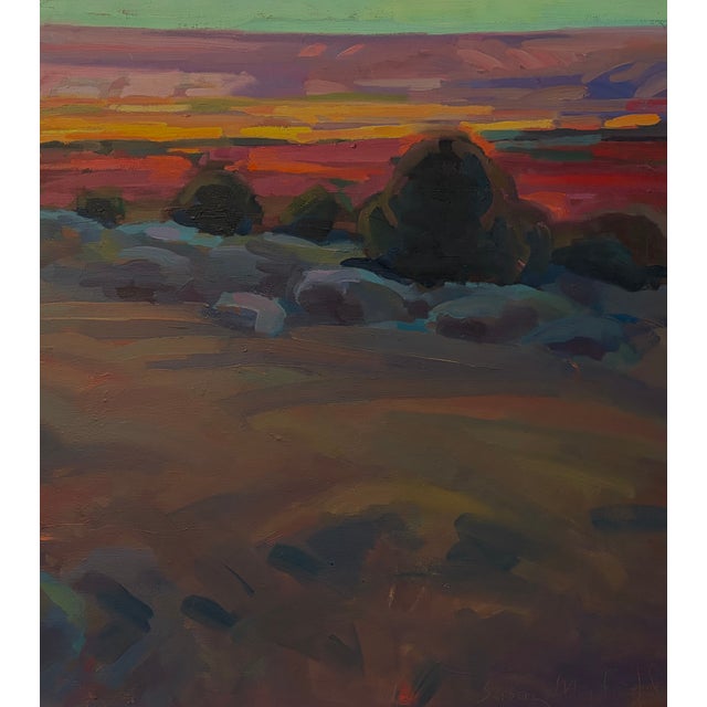 2010s "Morning on the Mesa" (2012) Signed Original Oil Pastels by Susan Mayfield For Sale - Image 5 of 6