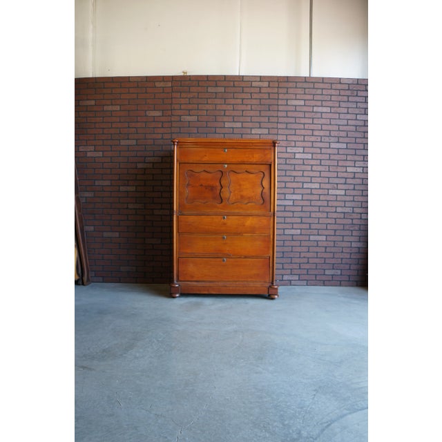 Antique Biedermeier Style Secretary Desk ~ Chest of Drawers For Sale - Image 13 of 13