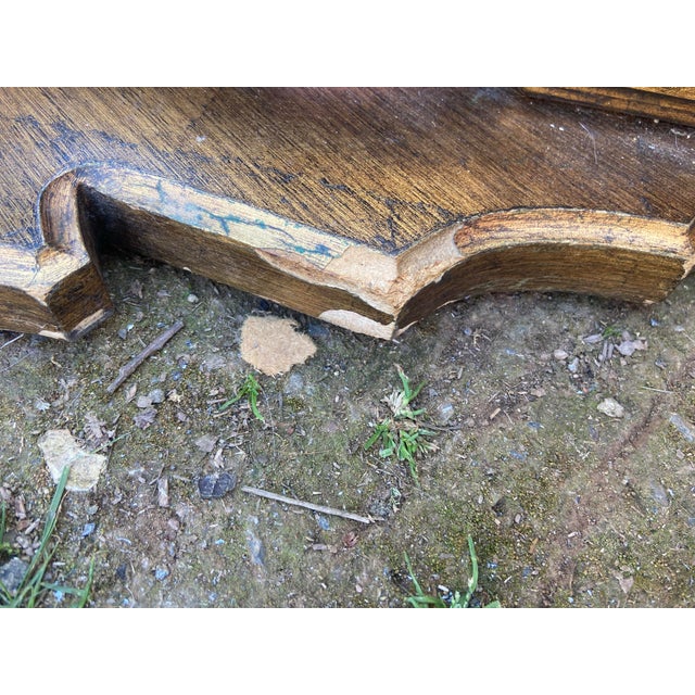 Vintage Mid Century Rococo Gilt Coffee Table Hollywood Regency Era For Sale - Image 11 of 12