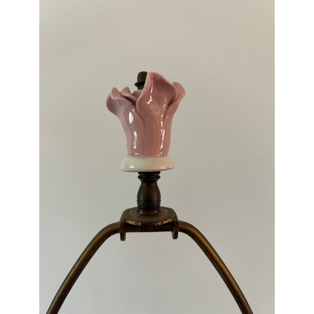 Pair of 1960s Marbro Pink Roses Lamps For Sale - Image 10 of 12