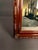 Mid-20th Century Mahogany-Toned Wall Mirror With Faux Bois Trim, Circa 1950 For Sale - Image 9 of 10