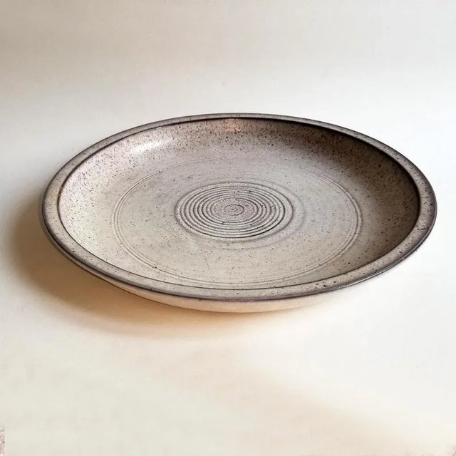 Mid-Century Italian Ceramic Plate from Tasca For Sale - Image 3 of 4